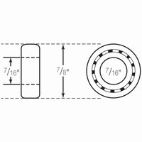 Bearing Non Flange 7/16" x 7/8"