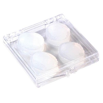 Apex Clear Silicone Ear Plugs, 2 Pair