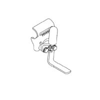 151-134-SD Invacare Brake for Detachable Flip Back Arm Wheelchair, Push To Lock, Chrome