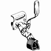 151-413-SD Invacare Hill Lock Brake for Detachable Arm Wheelchair, Push To Lock, Chrome