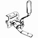 Show product details for 151-433-SD Invacare Brake for Detachable Arm Wheelchair, Push To Lock, Chrome