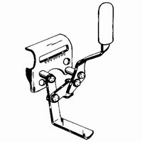 151-445-SD Invacare Brake for Detachable Arm Wheelchair, Pull To Lock, Chrome