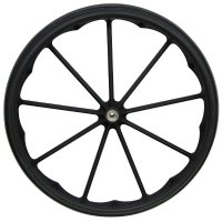 Drive 24" x 1" Mag Wheel Assembly, 11mm Axle, Urethane Low ProfileTire, Black