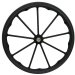 Show product details for Drive 24" x 1" Mag Wheel Assembly, 11mm Axle, Urethane Low ProfileTire, Black