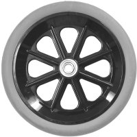 8 Spoke, Gray Rubber Tire