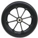 Show product details for 161-414 Black 8 Spoke Mag 8" x 1", Black Urethane Tire, 8mm Axle, 56mm Hub Width