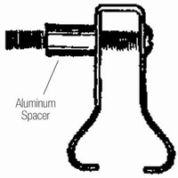 Aluminum Handrim Spacer, 1/2" Length