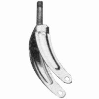 Fork for 8" Wheel 1/2" Diameter x 2-9/16"  Stem Length, E&J