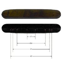 Full Length Padded Armrests, 9" & 10" Hole Spacing w/Black Base