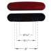 Show product details for Desk Length Padded Armrest W/black base 