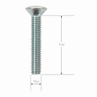 Armrest Attaching Screw, Oval Head 10/32" x 1-1/4"