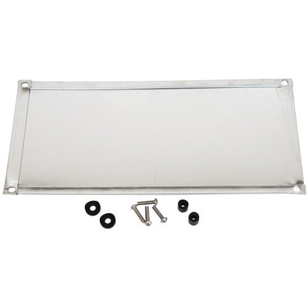 Clothing Guard, 19 3/8 x 6 Stainless Steel, Chrome