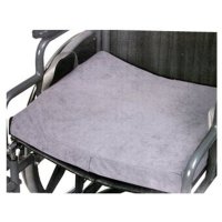 Show product details for Gel Wheelchair Cushion - 16" Wide x 18" Deep x 2" High - Gray Velour Cover