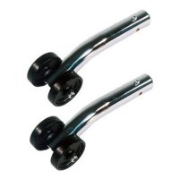 Show product details for Standard Push-Button Rear Anti-Tippers - 7/8" Tubing - Wheeled