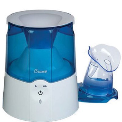 2 In 1 Heater & Humidifier, Blue/White