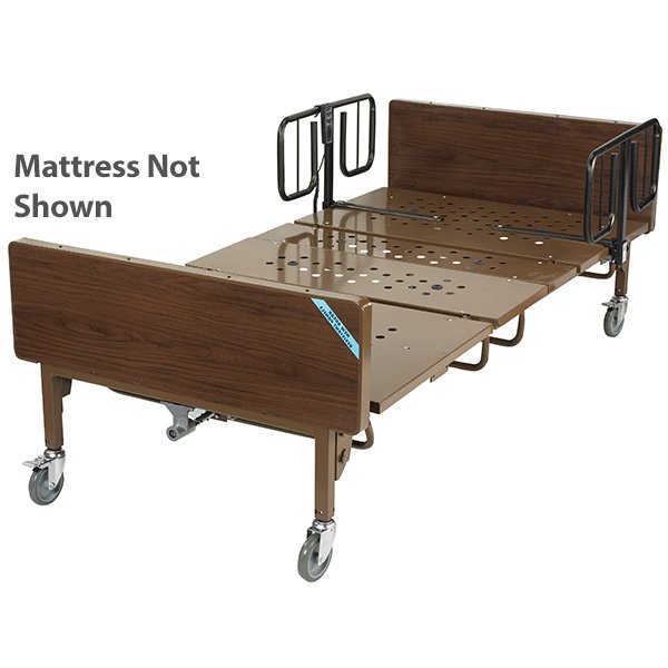 Drive Medical Full Electric Bariatric Bed Package with 1 pair TRails