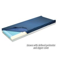Show product details for Lumex 416 Foam Mattress 36" x 75" x 6" Sewn-on Cover - 1.8 Density