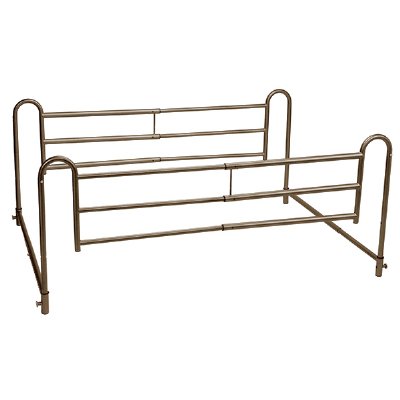 Tool-Free Adjustable Length Home-Style Bed Rail