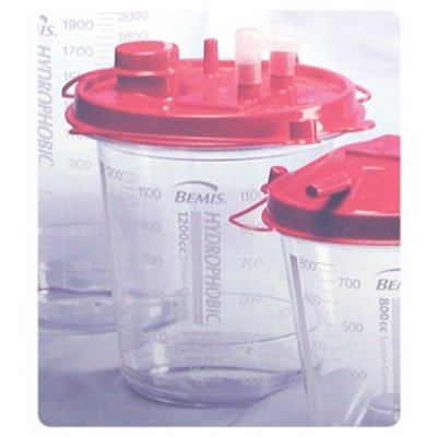 Hydrophobic Rigid Canister - 1200cc with Hydrophobic Shutoff Filter