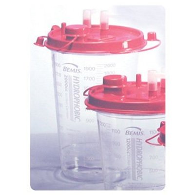 Hydrophobic Rigid Canister - 2000cc with Hydrophobic Shutoff Filter