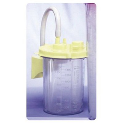 Quick-Fit Reusable Outer Canister - 1500cc with Attached Bracket
