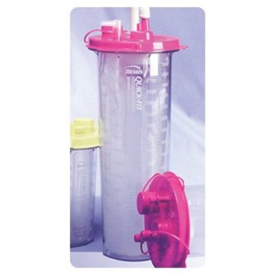Quick-Fit Reusable Outer Canister - 3000cc with Attached Bracket