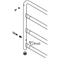 Show product details for Release Knob for Invacare Full Length Bedrails