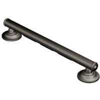 Show product details for Moen Designer Elegance Grab Bar with Grip Pads, Old World Bronze, Choose Size