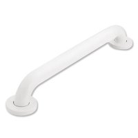 Show product details for Moen Concealed Screw Grab Bar, White Powder Coat, Choose Size