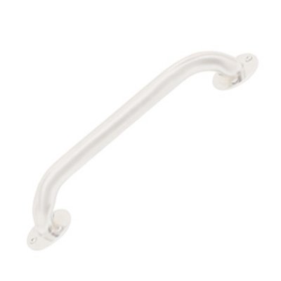 12" White Powder-Coated Grab Bar