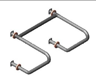 Straddle Stainless Steel Grab Bar - 24"