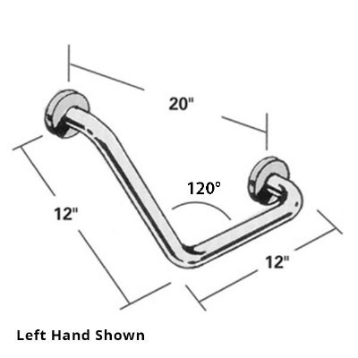 Boomerang Stainless Steel Grab Bar