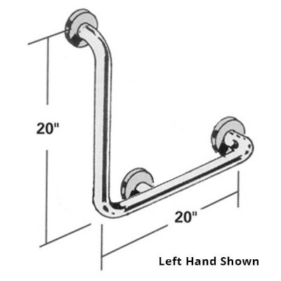 Combination Stainless Steel Grab Bar