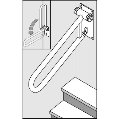 HealthCraft P.T Rail Angled, 32" L, White