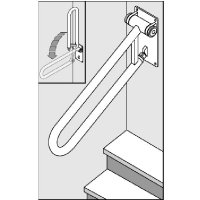 Show product details for HealthCraft P.T Rail Angled, 32" L, White