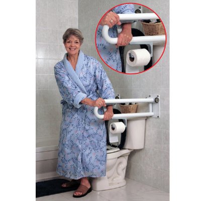HealthCraft Toilet Roll Holder or Cane Holder for PT Rails or Super Pole