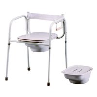 Show product details for 3-in-1 Commode with Elongated Seat - Weight Capacity 400 lbs.