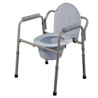 Show product details for Drive Medical Folding Steel Commode