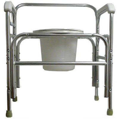 Bariatric Heavy Duty Commode Chair Left and Right Fixed Arms (Weight Certified to 850 lbs.)