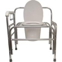 Show product details for Heavy-Duty Commode - No Left Arm - Weight Capacity 850 lbs.