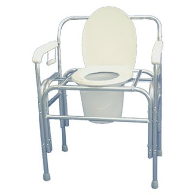 Heavy-Duty Commode - Extra Tall 21" Seat Height - Weight Capacity 850 lbs.