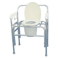 Show product details for Heavy-Duty Commode - Extra Tall 21" Seat Height - Weight Capacity 850 lbs.