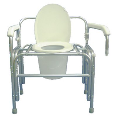 Heavy-Duty Commode - Removable Left Arm - Weight Capacity 850 lbs.