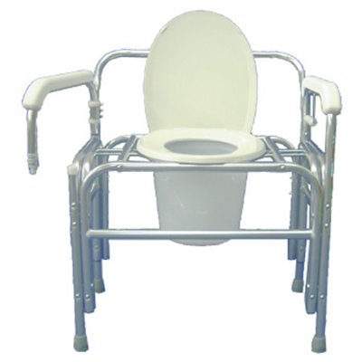 Heavy-Duty Commode - Removable Right Arm - Weight Capacity 850 lbs.