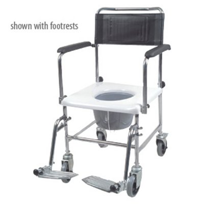 Drive Portable Wheeled Drop-Arm Commode