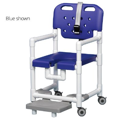 IPU Elite Shower Chair with Footrest and Safety Belt