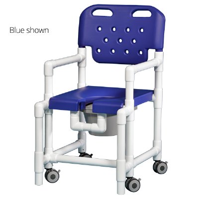 IPU Elite Shower Commode Chair with Anti-Tip Design