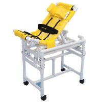 Show product details for Reclining Shower / Bath Chair with Wheeled Platform