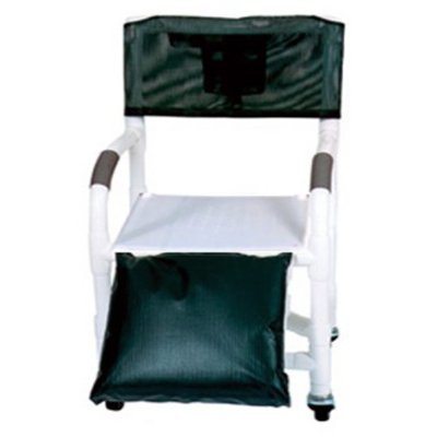 22" PVC Shower Chair - Uni-lateral or Bi-lateral Below Knee Amputee - Flat Stock Seat w/Drain Holes