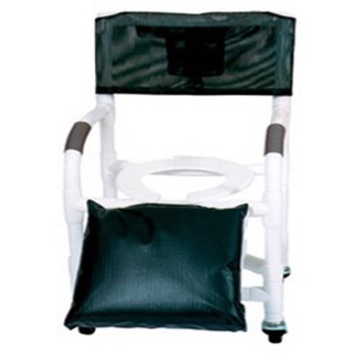 26" PVC Shower/Commode Chair - Uni-lateral or Bi-lateral Below Knee Amputee - Open Front Seat - Weight Capacity 425 lbs.